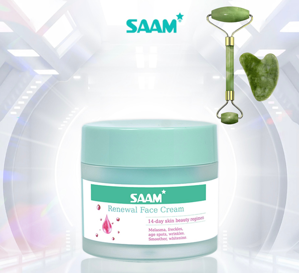 SAAM RENEWAL FACE CREAM WITH DERMA ROLLER